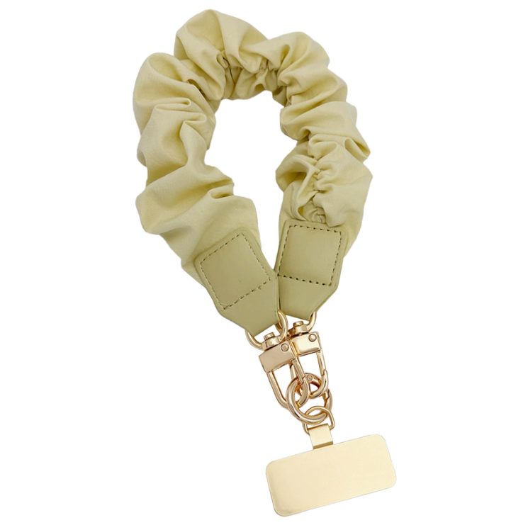 Funny Lace in stoffa da polso con doppia placchetta (metallo e stoffa)