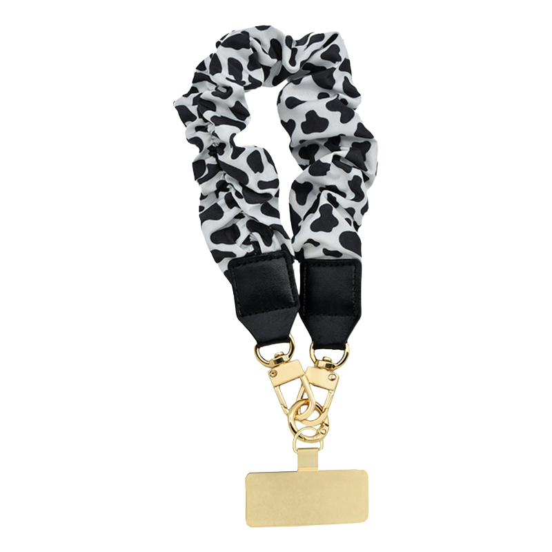 Funny Lace in stoffa da polso con doppia placchetta (metallo e stoffa)