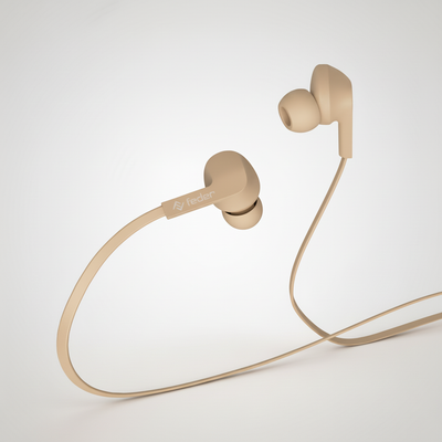 Auricolari in Rubber e cavo in silicone piatto Type-C o Jack da 3,5mm