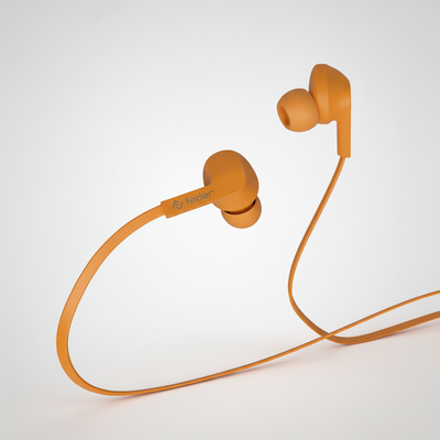 Auricolari in Rubber e cavo in silicone piatto Type-C o Jack da 3,5mm
