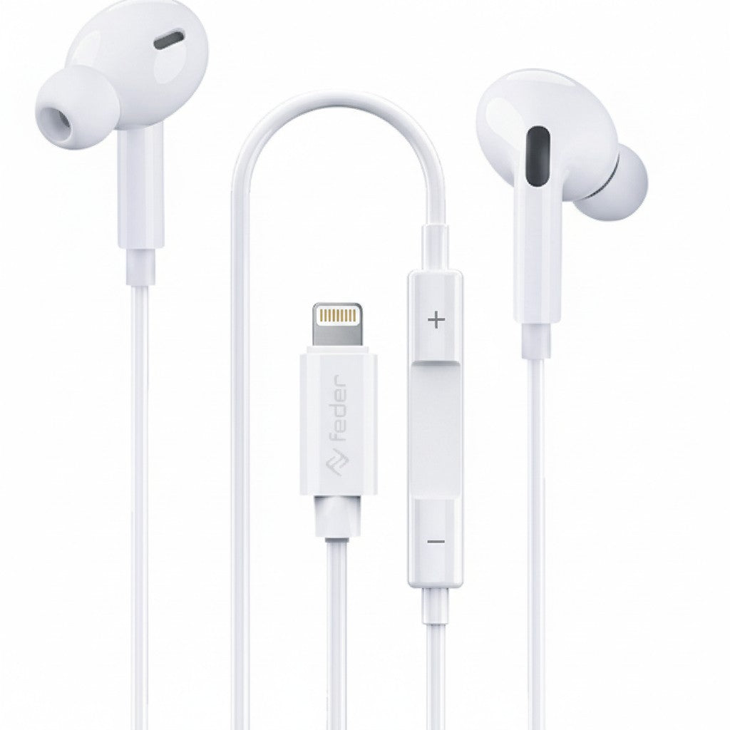 Auricolare stereo compatibile apple Lightning