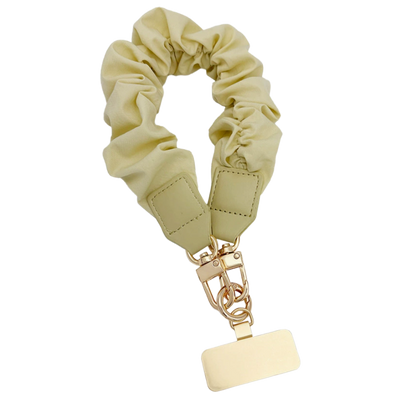 Funny Lace in stoffa da polso con doppia placchetta (metallo e stoffa)