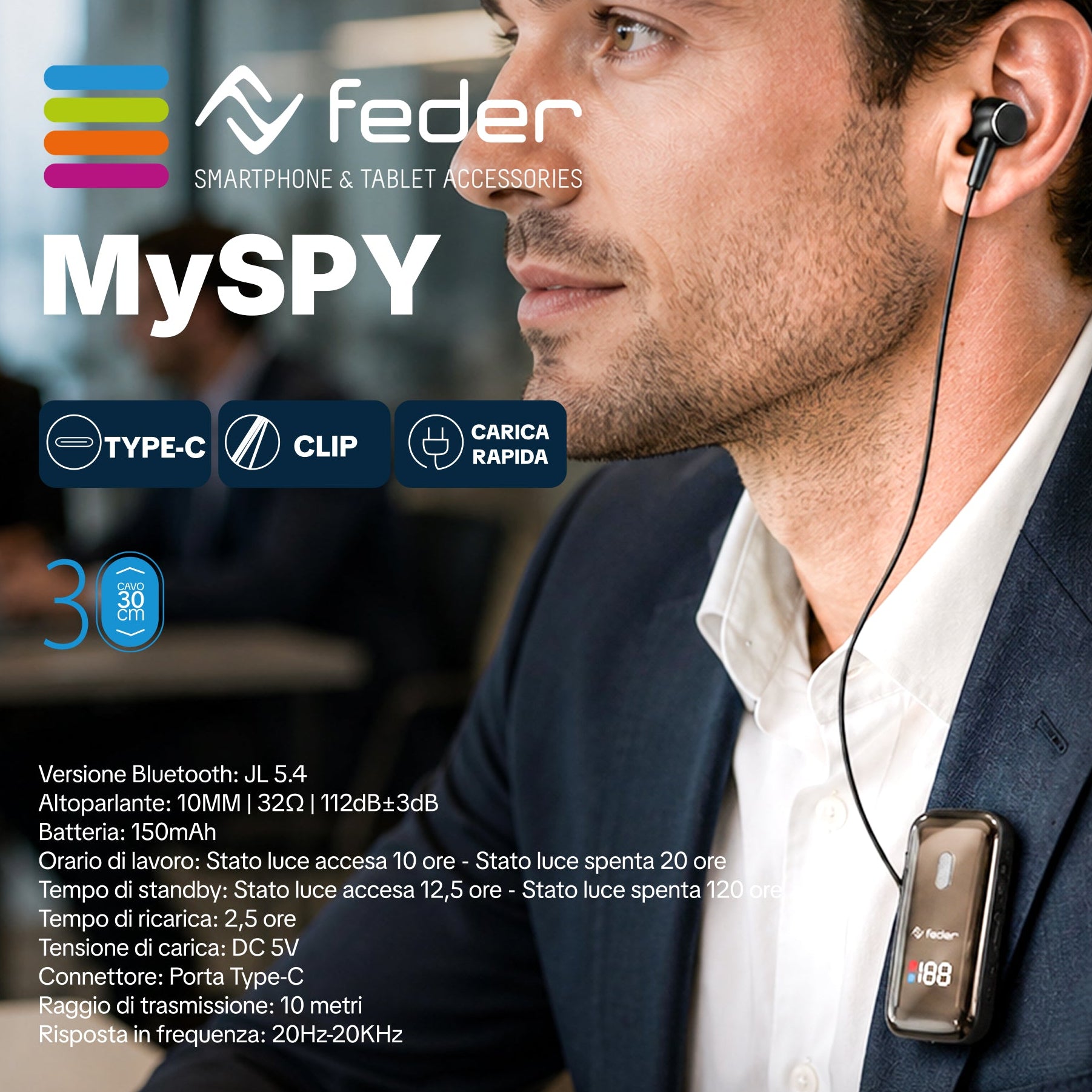 Auricolari Bluetooth MySPY